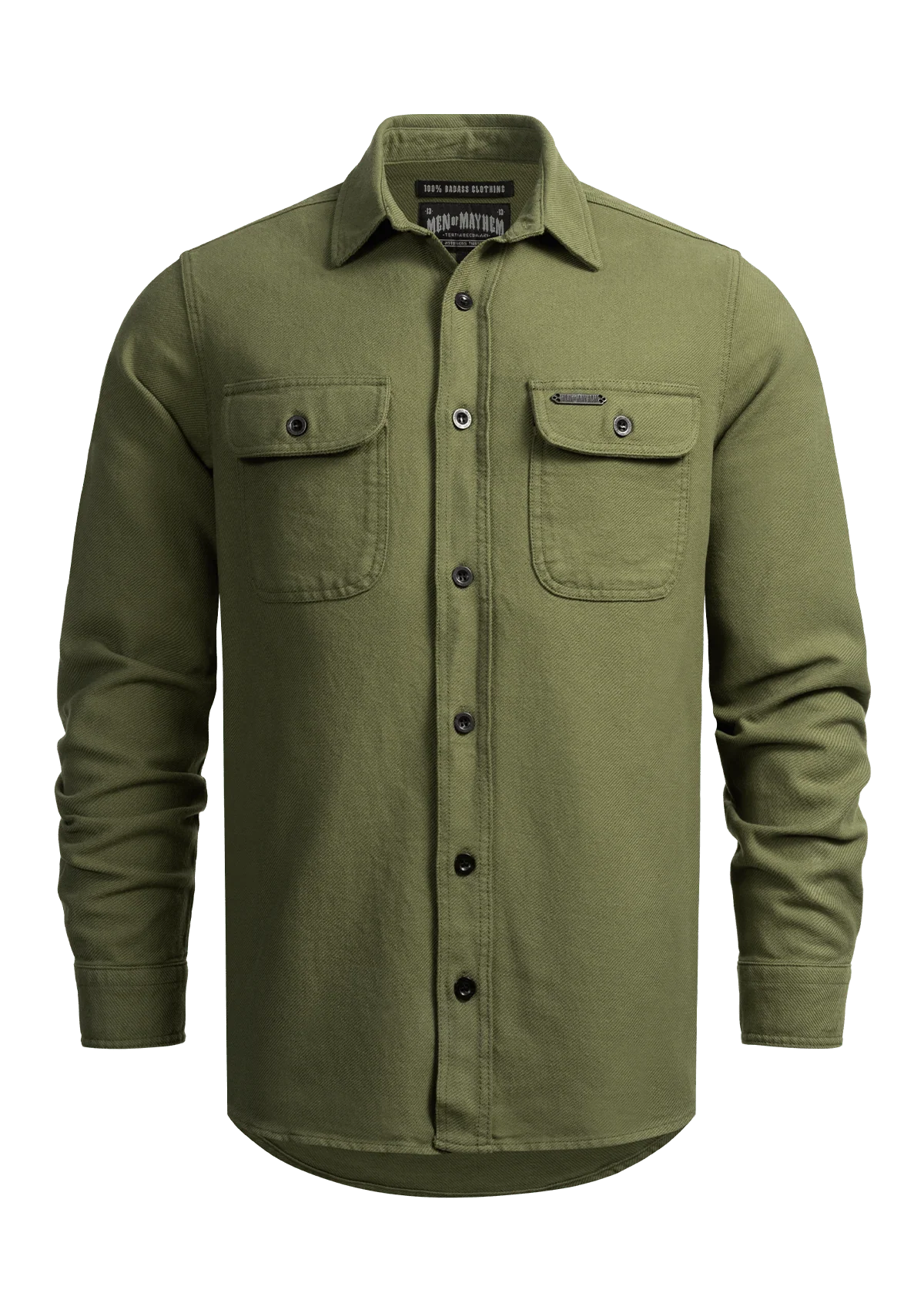 Flanellhemd Olive / Heavy D.