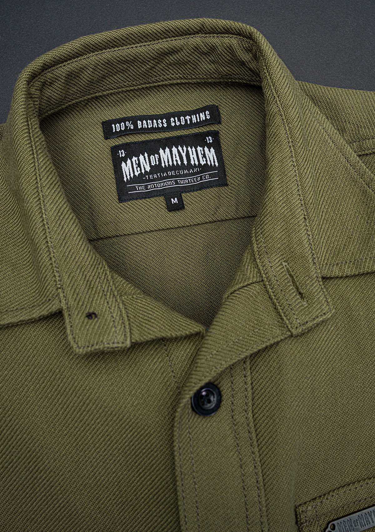 Flanellhemd Olive / Heavy D. - Image 3
