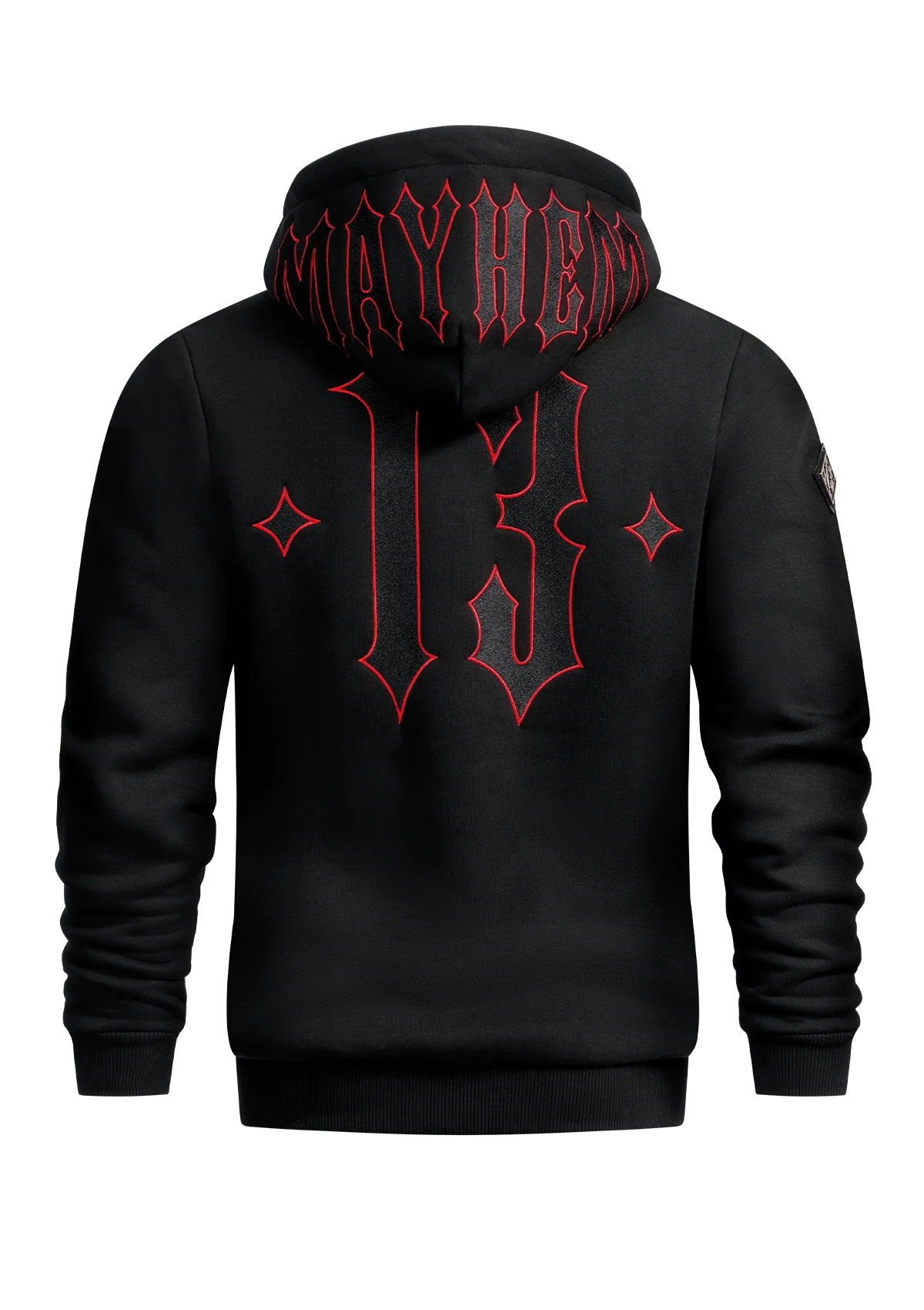 Hoodie Jacke Mayhem Classic B/B/R MK3 - Image 3