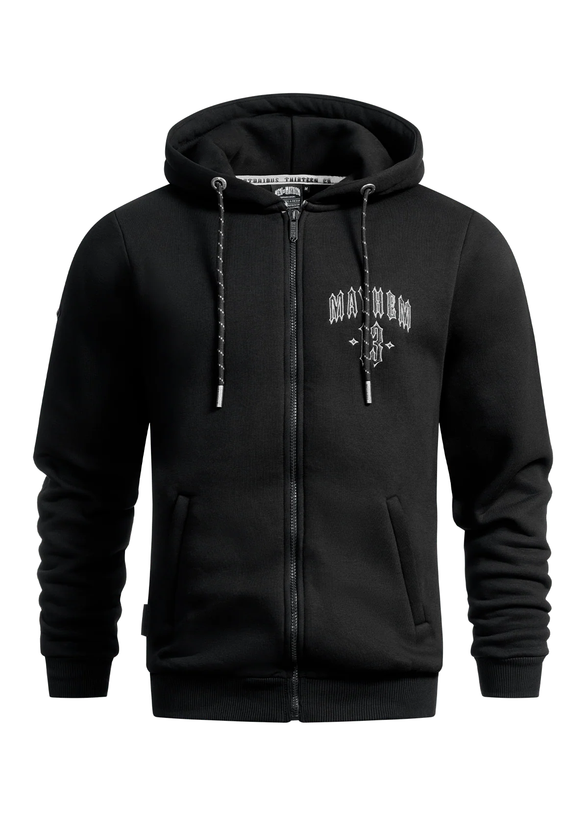 Hoodie Jacke Mayhem Classic B/B/W MK3
