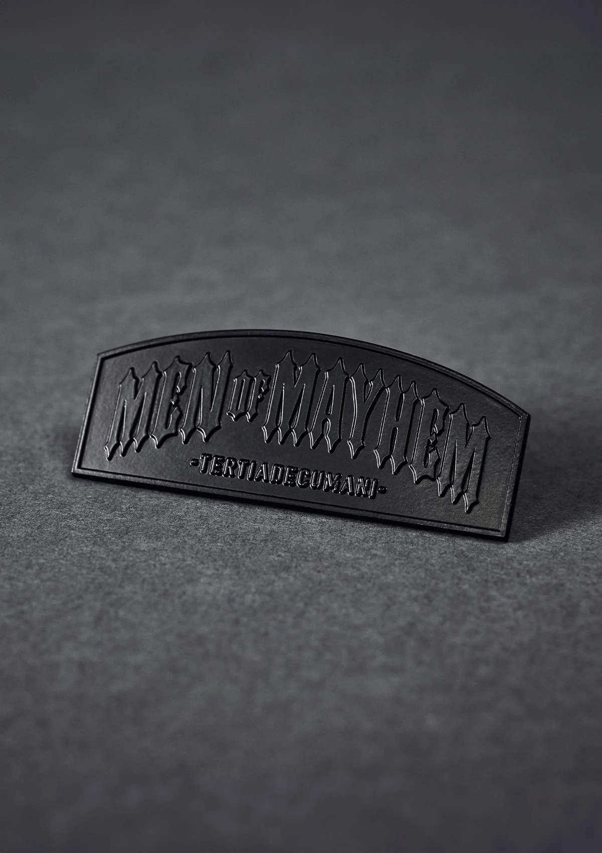 Pin Men of Mayhem Black - Image 3