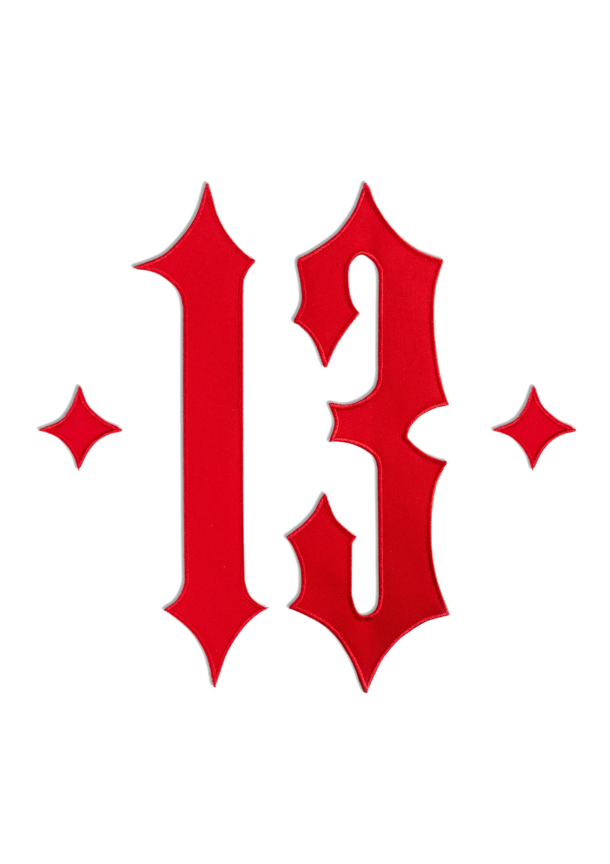 Rücken Patch 13 Rot