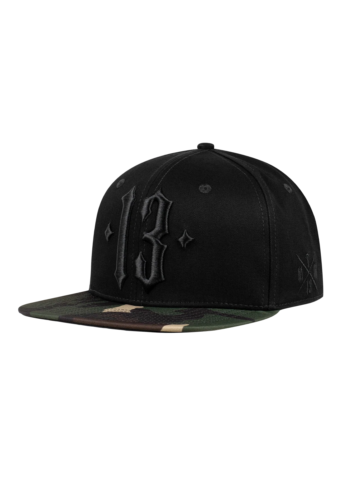 Snapback Camo Black
