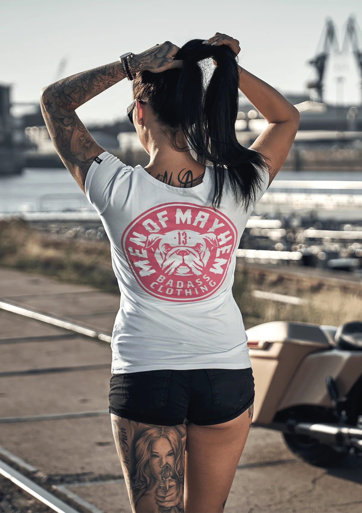 Women T-Shirt Bulldog W/P - Image 3