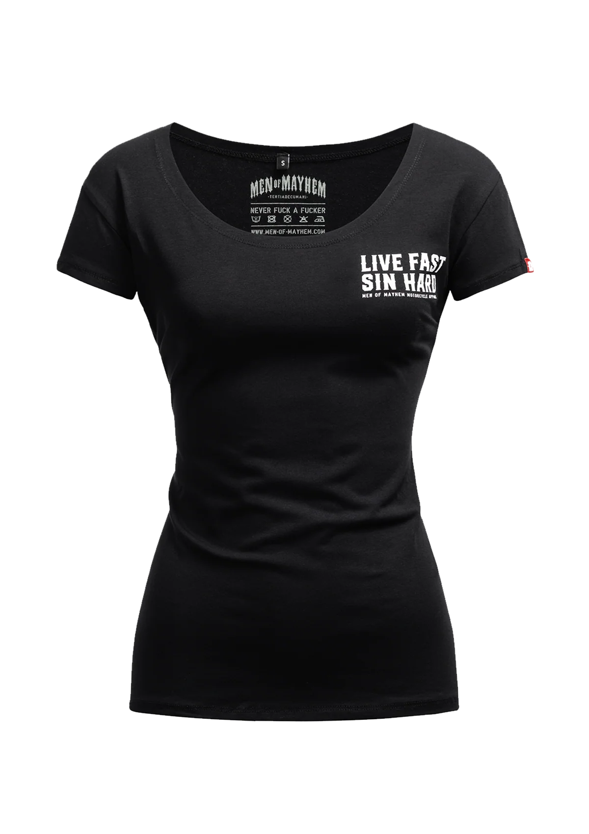 Women T-Shirt Middle Finger S/W