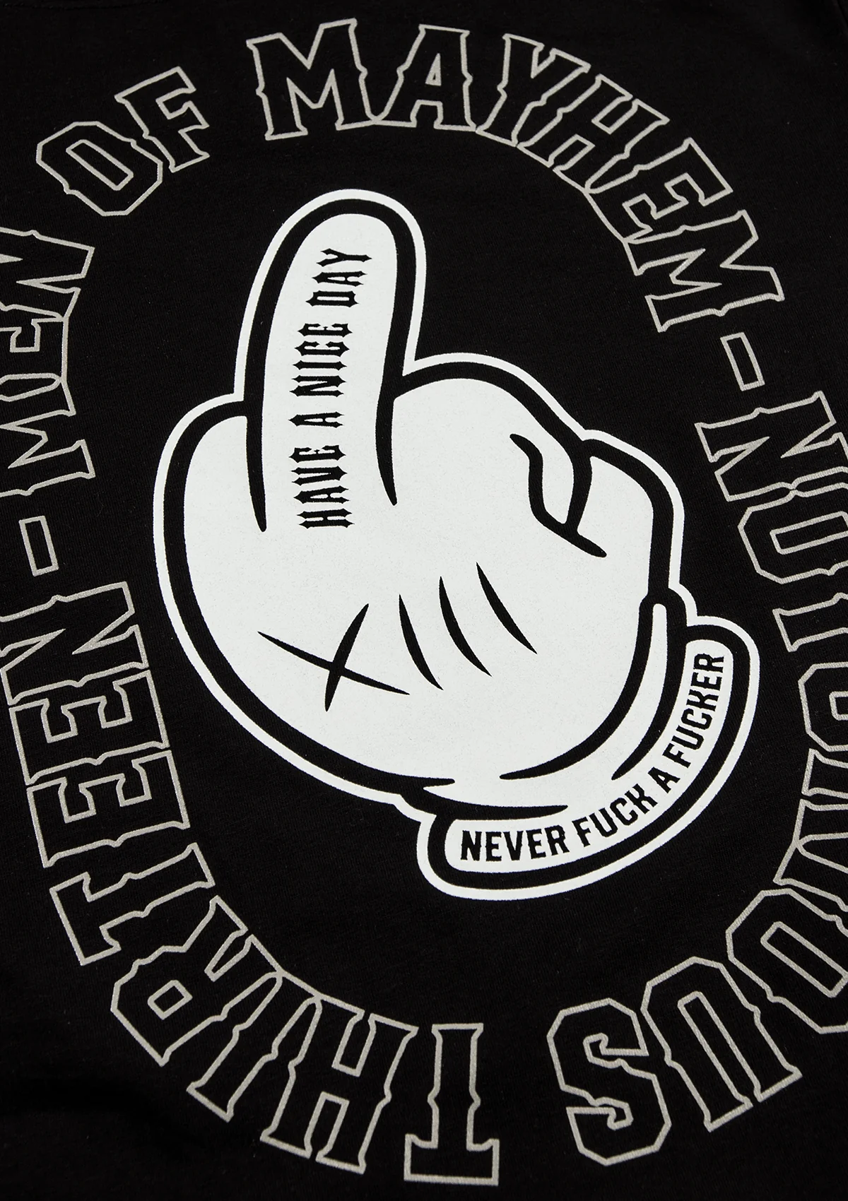 Women T-Shirt Middle Finger S/W - Image 4