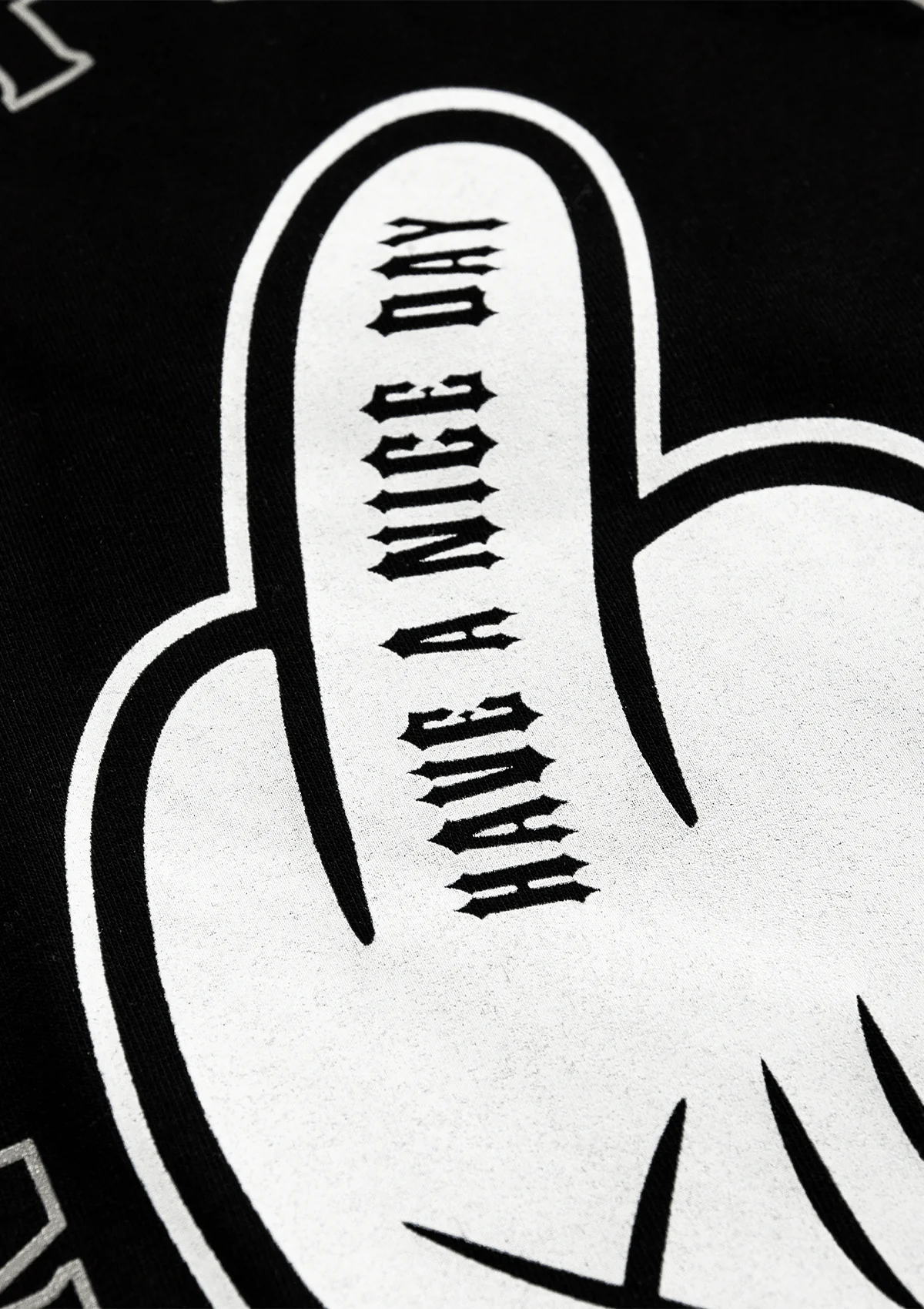 Women T-Shirt Middle Finger S/W - Image 5