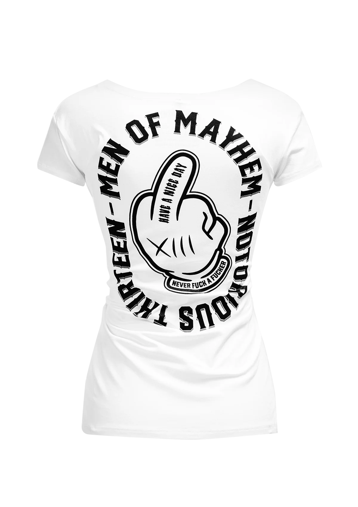 Women T-Shirt Middle Finger W/S - Image 2