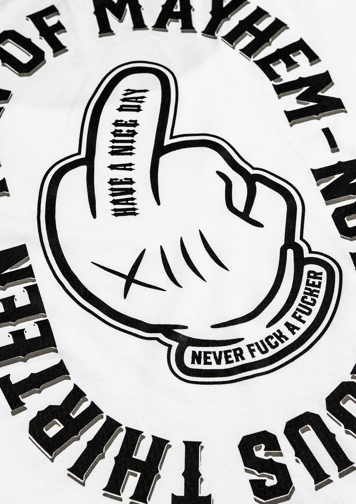 Women T-Shirt Middle Finger W/S - Image 4