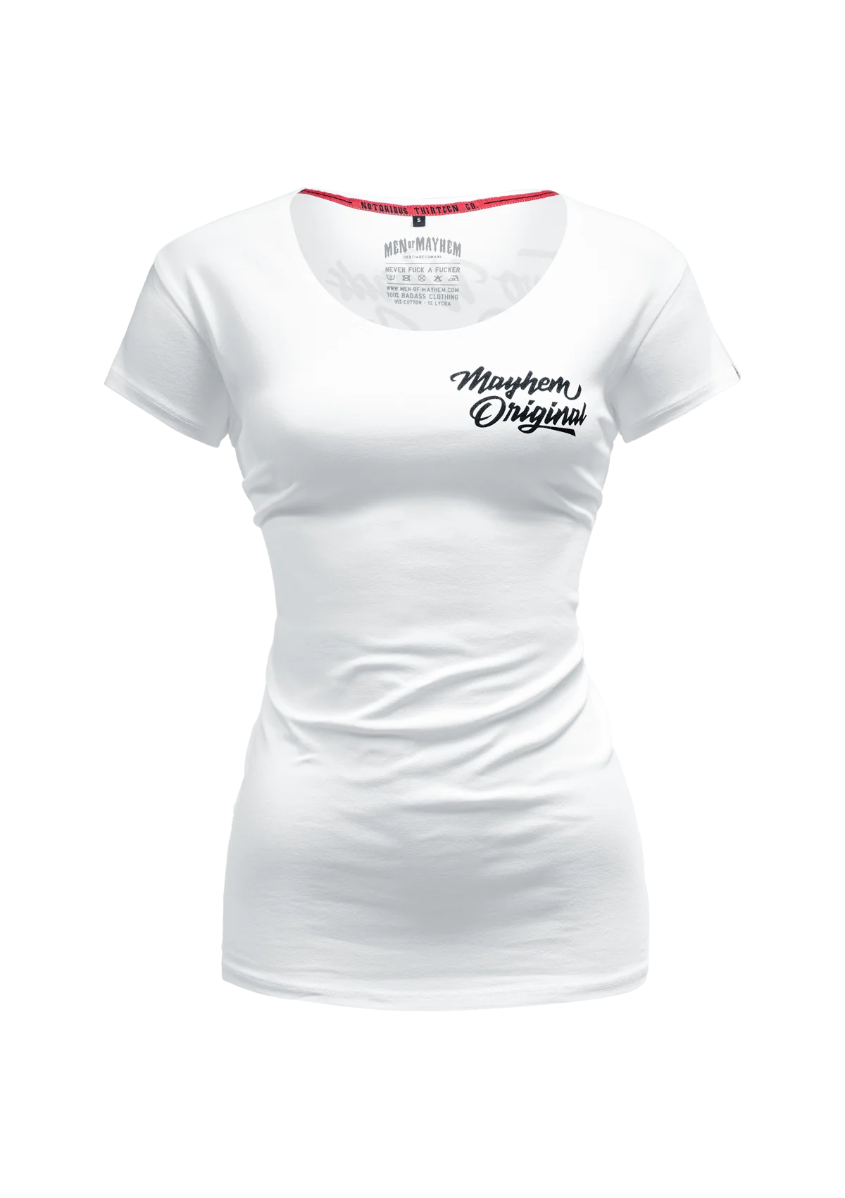 Women T-Shirt Two Words One Finger W/S